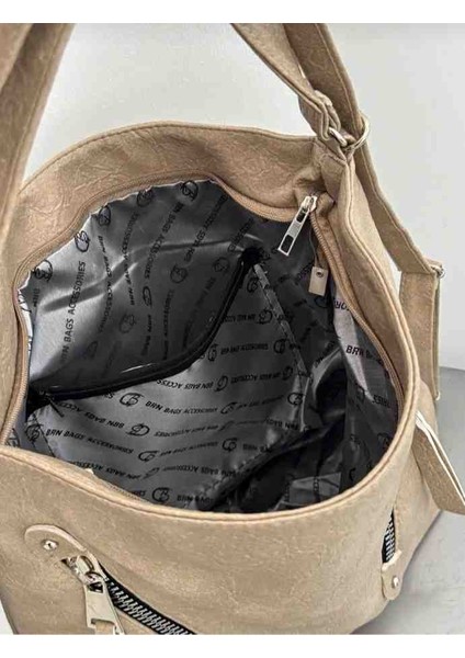 Eflanmoda Yumuşak Deri Kadın El Omuz ve Sırt Çantası fırsatları