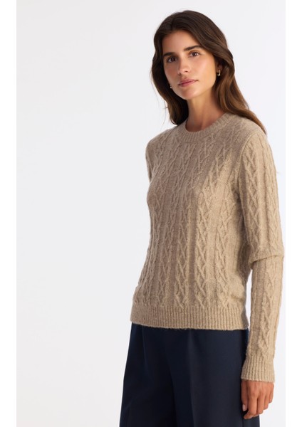 Regular Bisiklet Yaka Uzun Kol Kazak