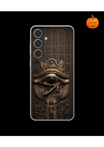 Samsung Galaxy S24PLUS Uyumlu Şeffaf Kılıf Antik Mısır 2 Tasarımlı