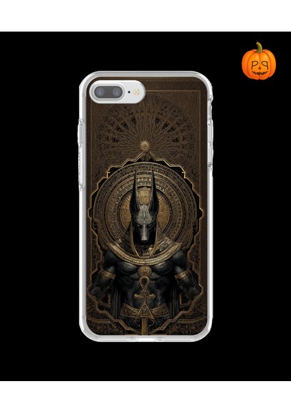 iPhone 7 Plus Uyumlu Şeffaf Kılıf Antik Mısır 1 Tasarımlı