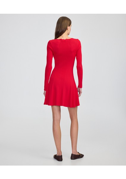 Volanlı Triko Elbise IW6250002227034 fırsatları