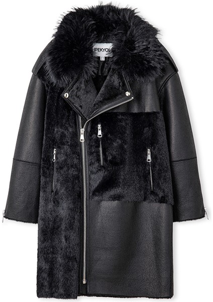 Suni Kürk ve Deri Mix Mont IW6250012076001 indirimleri