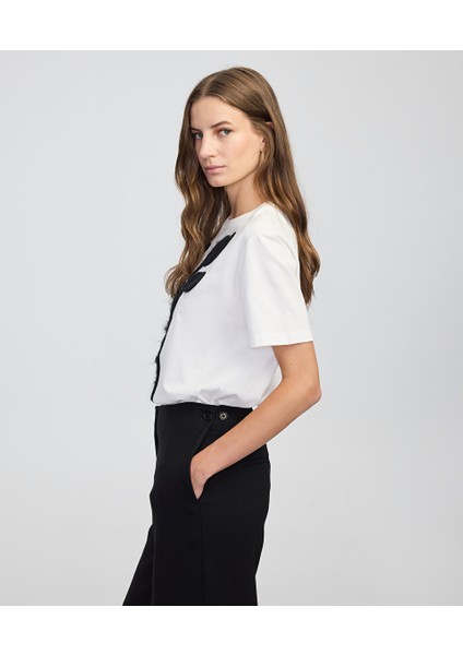 Üç Boyutlu Çiçekli Tişört IW6250070110002 fiyatları