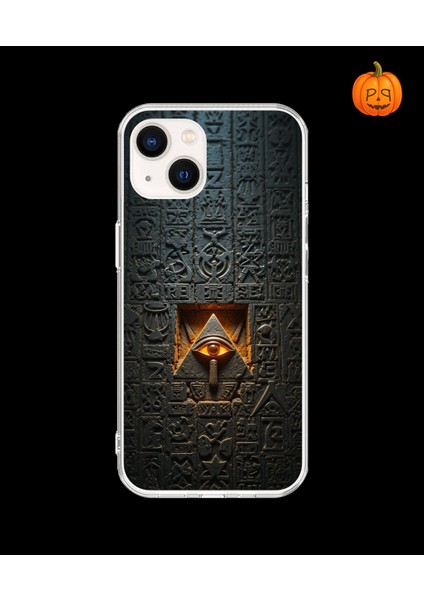 iPhone 15 Uyumlu Şeffaf Kılıf Antik Mısır 4 Tasarımlı
