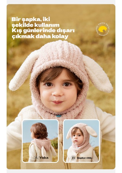 Bebek Çocuk Kış Şapkası Sıcak Tutmalı Erkek/kız Örgü Rüzgar Geçirmez Kulak Koruyuculu Tek Parça Şapka (Yurt Dışından) fiyatları