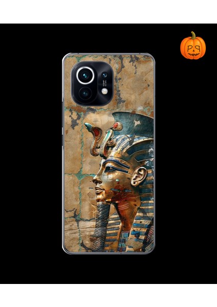Xiaomi Mi 11 Lite Uyumlu Şeffaf Kılıf Antik Mısır 6 Tasarımlı