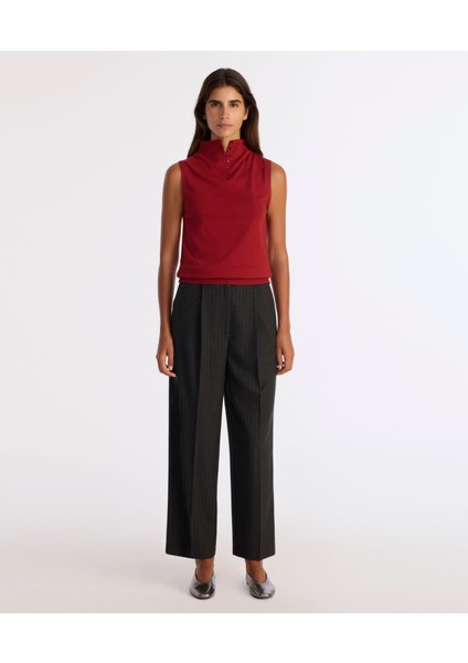 Tapered Yüksek Bel Pantolon