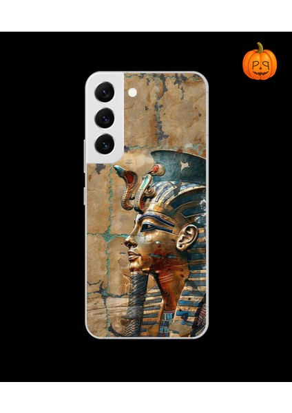 Samsung Galaxy S22 Uyumlu Şeffaf Kılıf Antik Mısır 6 Tasarımlı