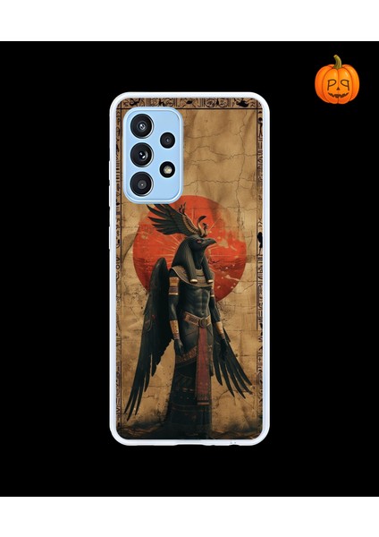 Samsung Galaxy A52 Uyumlu Şeffaf Kılıf Antik Mısır 7 Tasarımlı