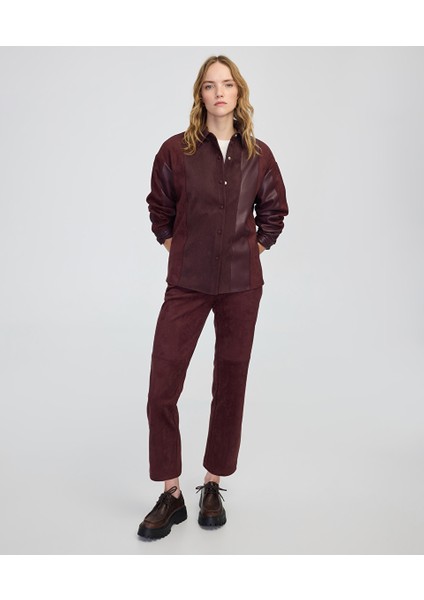 Süet Görünümlü Suni Deri Mix Pantolon IW6250003221008