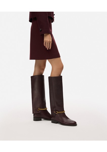 Zincir Aksesuarlı Deri Çizme IW6250035014035 fiyatları