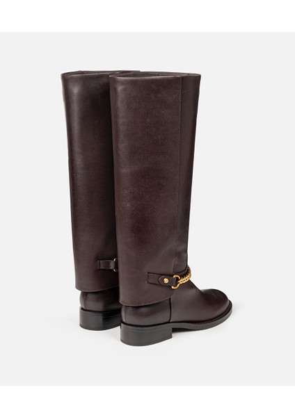 Zincir Aksesuarlı Deri Çizme IW6250035014035 indirimleri