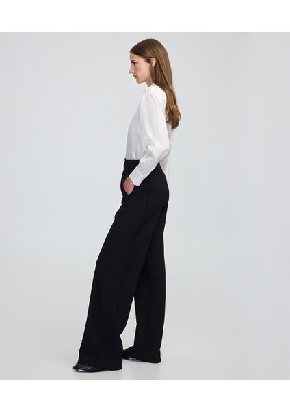 Wide Leg Fit Aller Detaylı Pantolon IW6250003198001 fiyatları