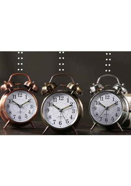 Metal Masaüstü Işıklı Çalar Saat Büyük Boy fiyatları