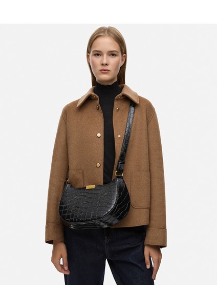 Timsah Derisi Görünümlü Çift Askılı Çanta IW6250052050001 modelleri