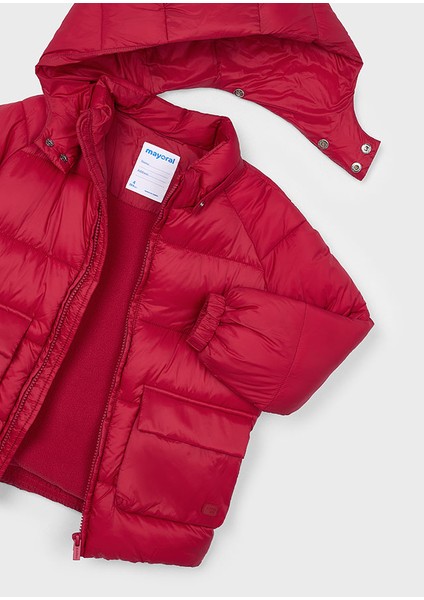 4-10 Yaş Arası Kapüşonlu Mont - Kırmızı fırsatları