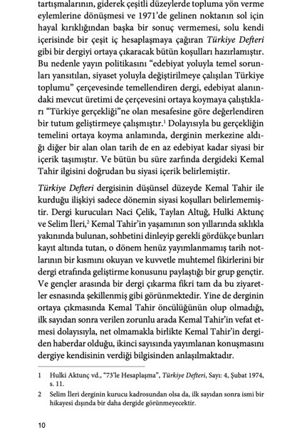 Kemal Tahir ve “Türkiye Defteri” - Mehtap Gümüş