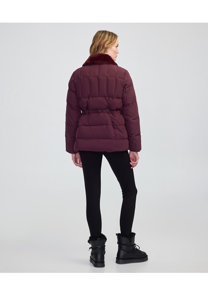 Suni Kürk Yakalı Kapitone Mont IW6250012072035 fırsatları