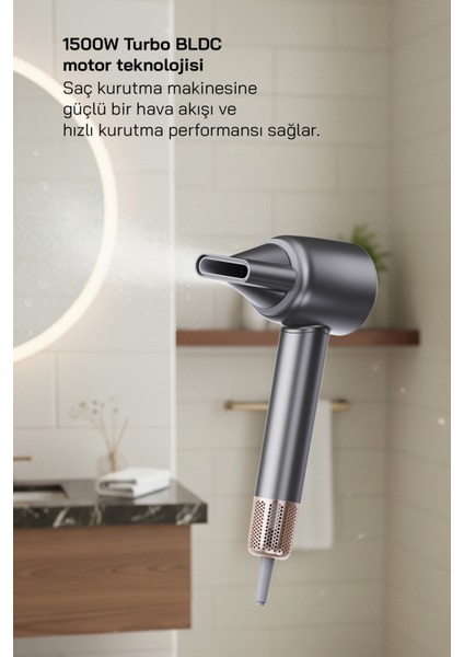 SHD-1740 BLDC Saç Kurutma Makinesi-Gri fiyatları