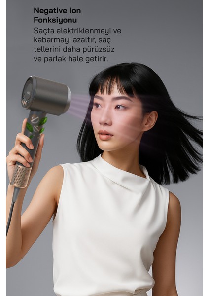 SHD-1740 BLDC Saç Kurutma Makinesi-Gri modelleri