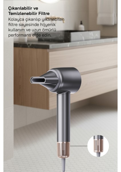 SHD-1740 BLDC Saç Kurutma Makinesi-Gri