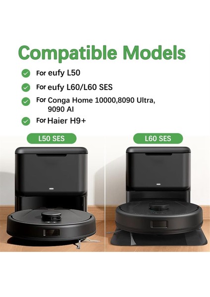 Eufy L60, L60 Ses, L50 Robot Süpürge Torbaları, Tek Kullanımlık Torbalar Için Yedek Toz Torbası (Yurt Dışından) fiyatları