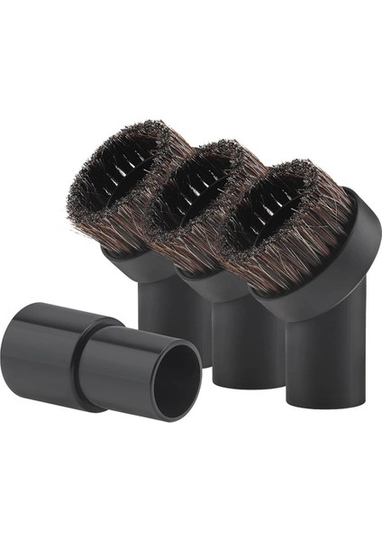 Evrensel Vakum Fırçası Ataşmanı Yuvarlak Toz Fırçası Seti, Vakum Süpürgesi Ataşmanları ve At Kılı Fırçaları Adaptör Aracı (Yurt Dışından)