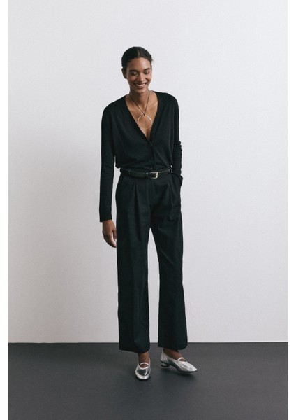 Babet 2527 - Lastik Bantlı Mini Topuklu Gümüş Kadın Babet