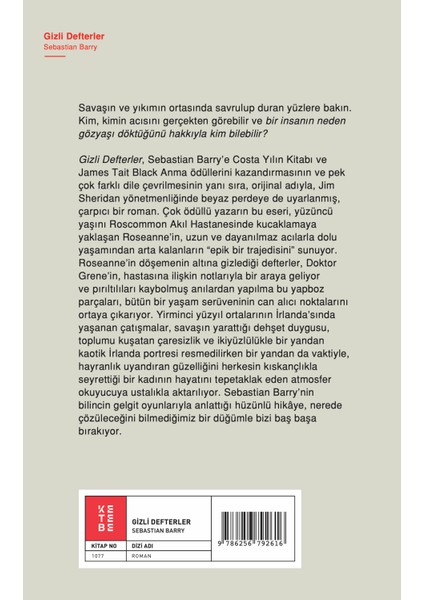 Gizli Defterler - Sebastian Barry fiyatları