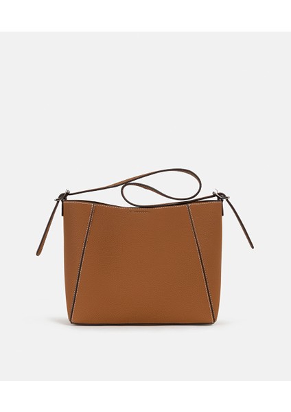 Fular Aksesuarlı Deri Görünümlü Bucket Çanta IW6250052047074