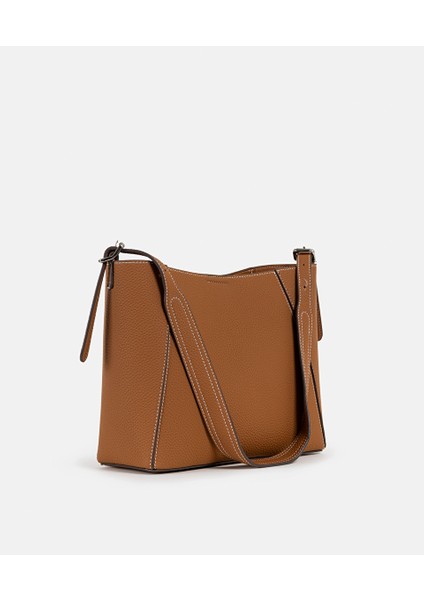 Fular Aksesuarlı Deri Görünümlü Bucket Çanta IW6250052047074 modelleri