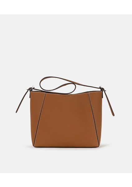 Fular Aksesuarlı Deri Görünümlü Bucket Çanta IW6250052047074 indirimleri