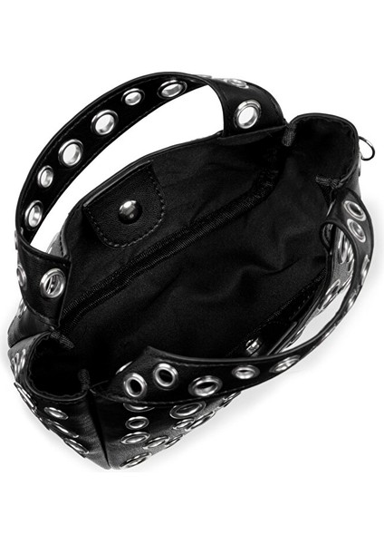 METAL AKSESUARLI DERİ GÖRÜNÜMLÜ ÇANTA TW6250052079001 indirimleri