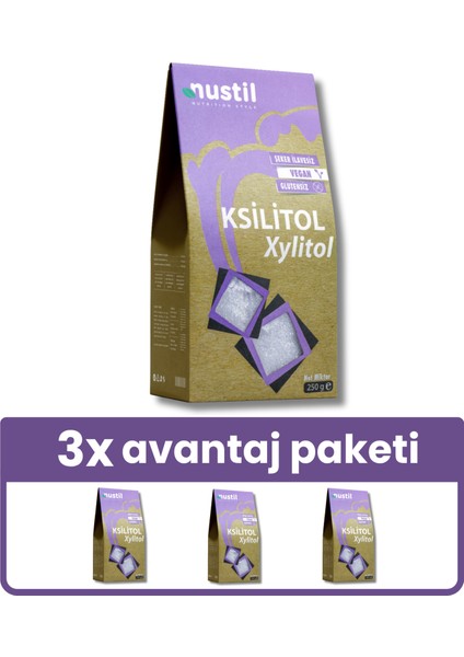 Ksilitol - Xylitol 250 gr x 3
