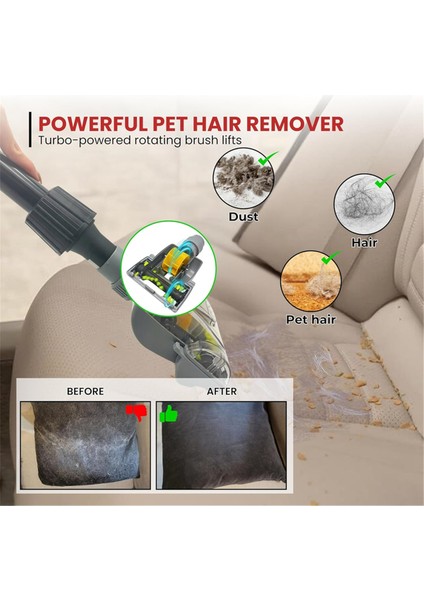 Çoğu Elektrikli Süpürgeyle Uyumlu, 1-1/4 Inç Aksesuarlar Kullanan Elektrikli Süpürge Nozulu, Elektrikli Süpürge Hortumları, Hava Tahrikli Turbo Fırça (Yurt Dışından) modelleri