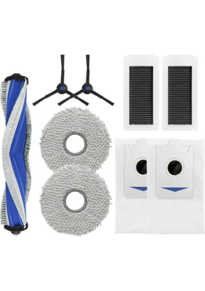 Ecovacs Deeboot X5 Omni / X5 Pro Omni Süpürge Aksesuarları Için 9 Adet Yan Fırça Filtre Bezi Toz Torbası Temizleyici Parçaları (Yurt Dışından) fiyatları