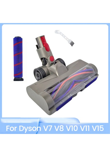 Dyson V7 V8 V10 V11 V15 Elektrikli Süpürge Için LED Farlı Hızlı Çıkarılabilir Zemin Fırçası Başlığı (Parke Zemin Halıları Için) (Yurt Dışından)