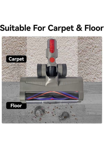 Dyson V7 V8 V10 V11 V15 Elektrikli Süpürge Için LED Farlı Hızlı Çıkarılabilir Zemin Fırçası Başlığı (Parke Zemin Halıları Için) (Yurt Dışından) modelleri