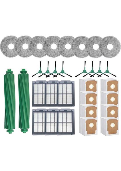 Irobot Roomba Plus 505 Combo / 405 Combo Robot Süpürge Fırçası Hepa Filtre Paspas Bezi Toz Torbası Yedek Parçaları Için 32 Adet (Yurt Dışından) fırsatları