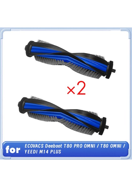 Ecovacs Deeboot T80 Pro Omnı / T80 Omnı / Yeedı M14 Plus Robot Süpürge Için 2 Adet Ana Fırça (Yurt Dışından) modelleri