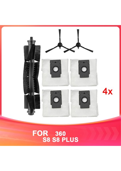 Qihoo 360 Robot Süpürge Aksesuarları S8 S8 Plus Toz Torbası Yedek Seti Süpürge Sarf Malzemeleri Için Uygundur (Yurt Dışından)