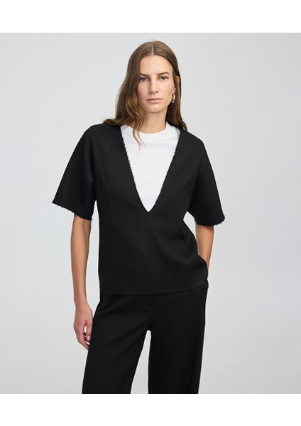 Çift Parça Colorblock Bluz IW6250006081001