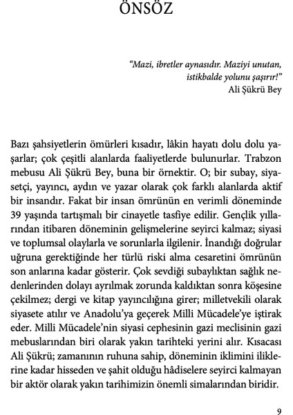 Ali Şükrü Bey - Necmettin Alkan