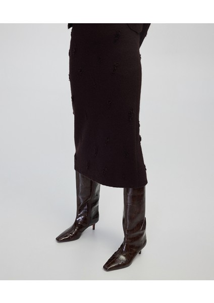 Eskitme Efektli Midi Etek IW6250004052074 modelleri