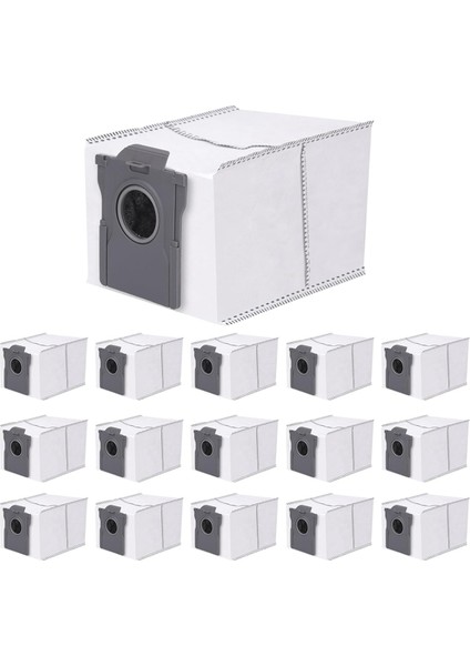 Dreame X30/X30 ULTRA/X40 Ultra /S30/S10/L10S Pro Ultra Robot Süpürge Torbaları Için 16'lı Yedek Toz Torbası (Yurt Dışından)