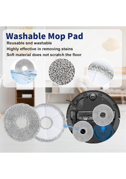 Dreame L10S Pro Ultra Robot Süpürge Aksesuarları, Yedek Parçalar, Ana Yan Fırça, Hepa Filtre, Toz Torbası, Paspas Pedi (Yurt Dışından) modelleri