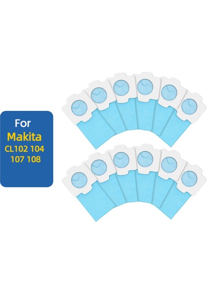 Makita CL102, CL104, CL107, CL108 Akülü Elektrikli Süpürge Aksesuarları Için 20 Adet Yedek Toz Torbası (Yurt Dışından) modelleri