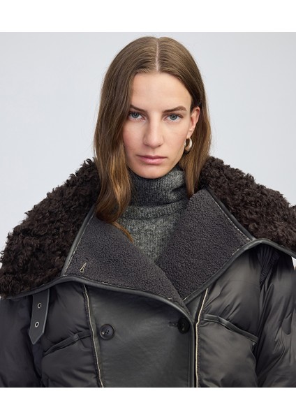 Kontrast Dokulu Teknik Kumaş Mont IW6250012250005 fiyatları