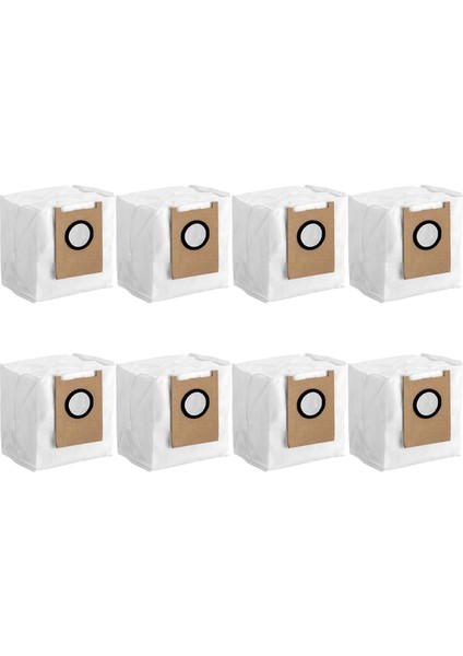 Eufy Omni E20/E25/E28 Için 8 Adet Vakumlu Toz Torbası Yedek Aksesuarları Büyük Kapasiteli Toz Torbası (Yurt Dışından)