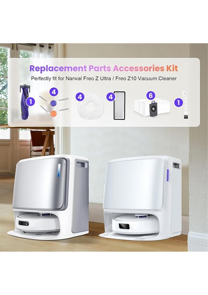 Narwal Freo Z10 Ultra/narwal Freo Z10 Robot Süpürge Yedek Parçaları Için Aksesuar Kiti (Yurt Dışından) modelleri